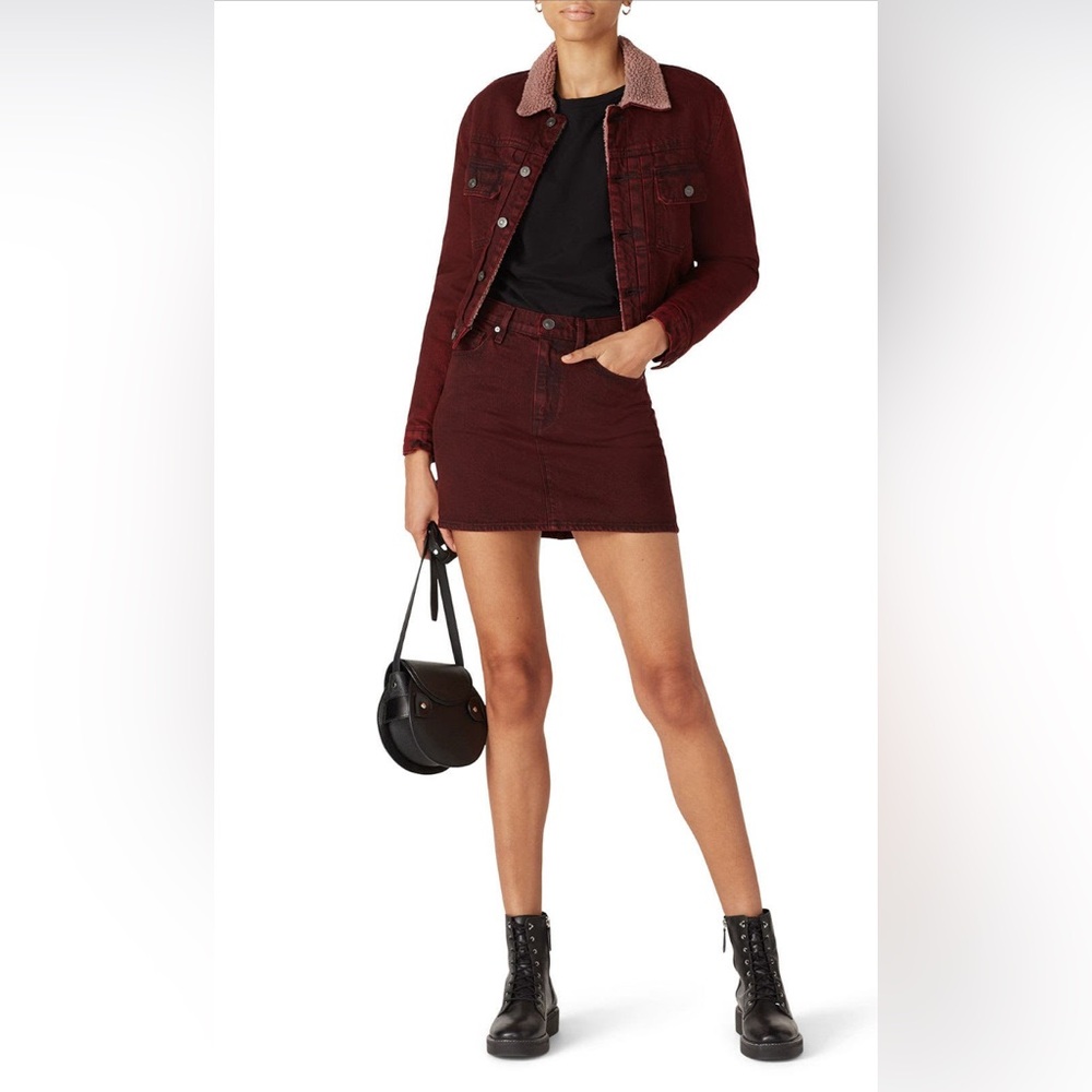 Hudson Faux Shearling Lola Trucker Jacket